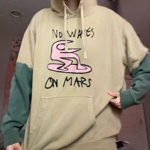 Tan and Green Drift Surf Hoodie